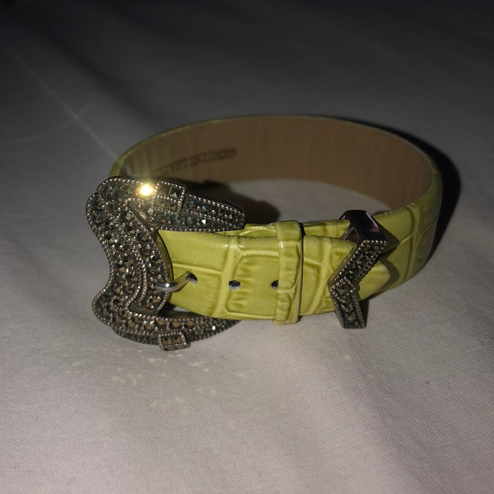 Leather and macabre bracelet